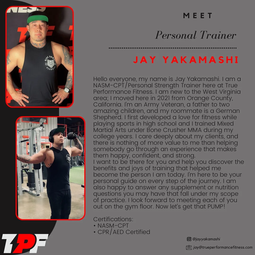 Jay Yakamashi, Personal Trainer